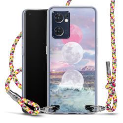 New Carry Case Transparent Stoff colourful/silber