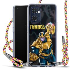 New Carry Case Transparent Stoff colourful/silber