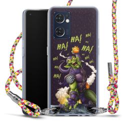 New Carry Case Transparent Stoff colourful/silber