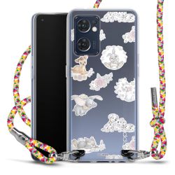 New Carry Case Transparent Stoff colourful/silber