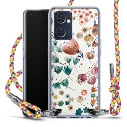 New Carry Case Transparent Stoff colourful/silber