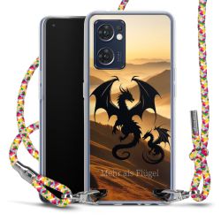 New Carry Case Transparent Stoff colourful/silber