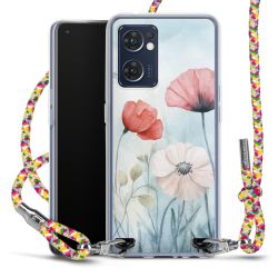 New Carry Case Transparent Stoff colourful/silber