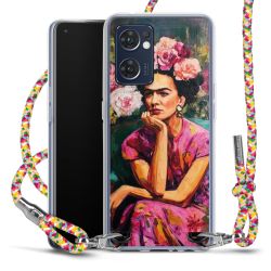 New Carry Case Transparent Stoff colourful/silber