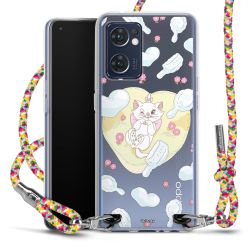 New Carry Case Transparent Stoff colourful/silber