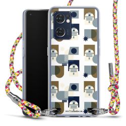 New Carry Case Transparent Stoff colourful/silber