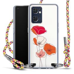 New Carry Case Transparent Stoff colourful/silber