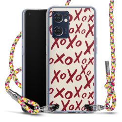 New Carry Case Transparent Stoff colourful/silber