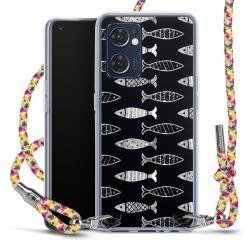 New Carry Case Transparent Stoff colourful/silber