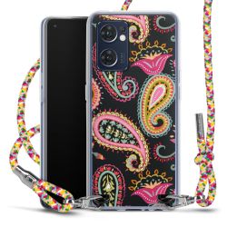 New Carry Case Transparent Stoff colourful/silber