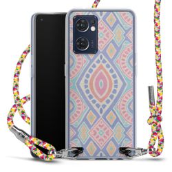 New Carry Case Transparent Stoff colourful/silber