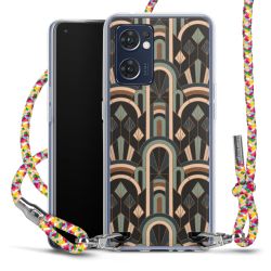 New Carry Case Transparent Stoff colourful/silber