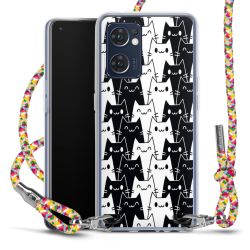 New Carry Case Transparent Stoff colourful/silber