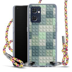 New Carry Case Transparent Stoff colourful/silber