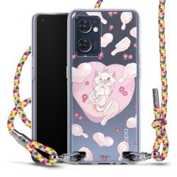 New Carry Case Transparent Stoff colourful/silber