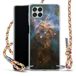 New Carry Case Transparent Stoff colourful/silber