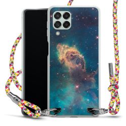 New Carry Case Transparent Stoff colourful/silber