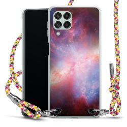 New Carry Case Transparent Stoff colourful/silber