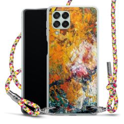 New Carry Case Transparent Stoff colourful/silber