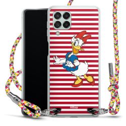 New Carry Case Transparent Stoff colourful/silber