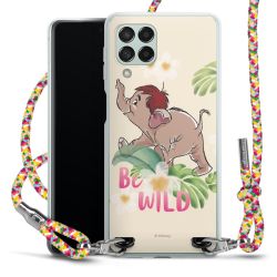 New Carry Case Transparent Stoff colourful/silber