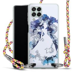 New Carry Case Transparent Stoff colourful/silber