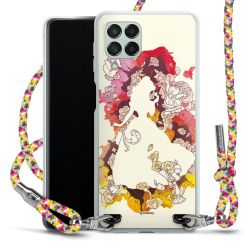 New Carry Case Transparent Stoff colourful/silber