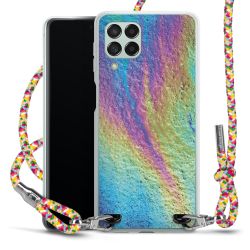 New Carry Case Transparent Stoff colourful/silber