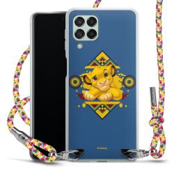 New Carry Case Transparent Stoff colourful/silber