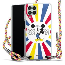 New Carry Case Transparent Stoff colourful/silber