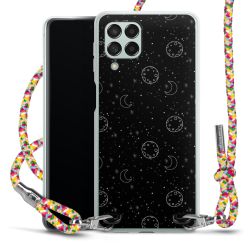 New Carry Case Transparent Stoff colourful/silber