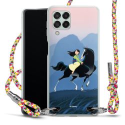 New Carry Case Transparent Stoff colourful/silber