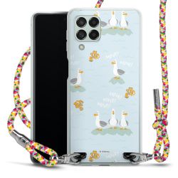 New Carry Case Transparent Stoff colourful/silber