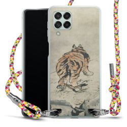 New Carry Case Transparent Stoff colourful/silber