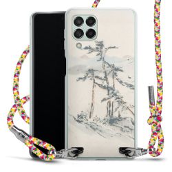 New Carry Case Transparent Stoff colourful/silber