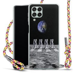 New Carry Case Transparent Stoff colourful/silber