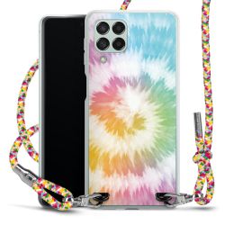 New Carry Case Transparent Stoff colourful/silber