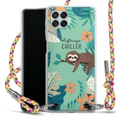 New Carry Case Transparent Stoff colourful/silber