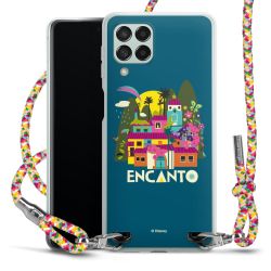 New Carry Case Transparent Stoff colourful/silber