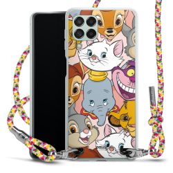 New Carry Case Transparent Stoff colourful/silber