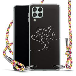 New Carry Case Transparent Stoff colourful/silber