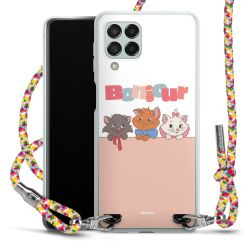 New Carry Case Transparent Stoff colourful/silber