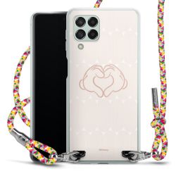 New Carry Case Transparent Stoff colourful/silber