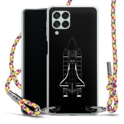 New Carry Case Transparent Stoff colourful/silber