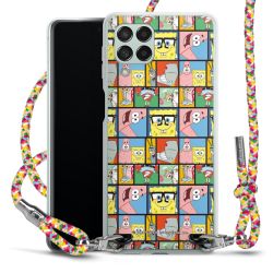 New Carry Case Transparent Stoff colourful/silber