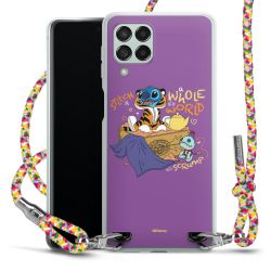 New Carry Case Transparent Stoff colourful/silber