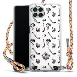 New Carry Case Transparent Stoff colourful/silber