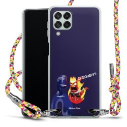 New Carry Case Transparent Stoff colourful/silber