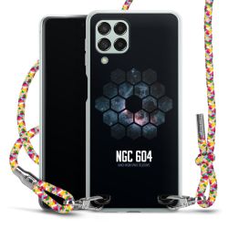 New Carry Case Transparent Stoff colourful/silber