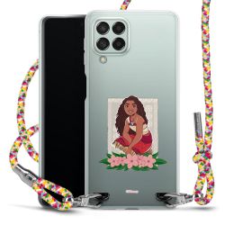 New Carry Case Transparent Stoff colourful/silber